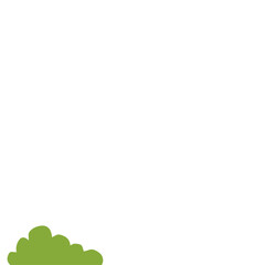 Fototapeta premium Green Bush Illustration