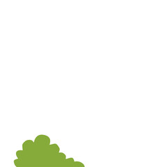 Fototapeta premium Green Bush Illustration