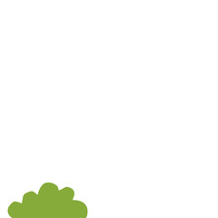 Fototapeta premium Green Bush Illustration