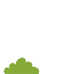 Fototapeta premium Green Bush Illustration