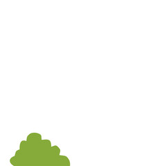 Fototapeta premium Green Bush Illustration