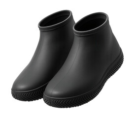 Waterproof silicone shoe covers with a treaded sole, suitable for rainy days to avoid dirt in a cottage.