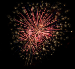Abstract fireworks background