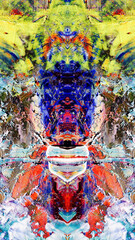 Fototapeta premium Abstract art background . Hand painting artwork on canvas .