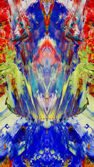 Abstract art background . Hand painting artwork on canvas .