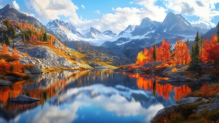 Fototapeta premium autumn in the mountains
