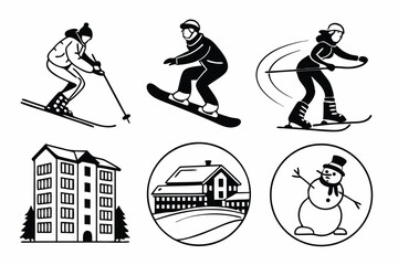hockey players vector illustration