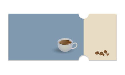 Free tea cup ticket template.