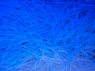 Blue tangled blurry unidentified modern neon background