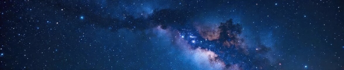 Obraz premium Starry Night Sky Celestial Wonder, Infinite Cosmos, Spiritual Tranquility