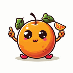 vector style cute unique undead monster mascot illustration