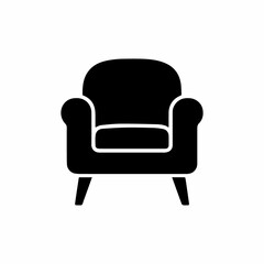 Chair And Sofa Vector silhouette free download.