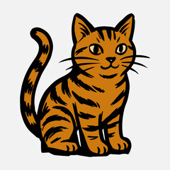 Cat Vector illustration Free Download.