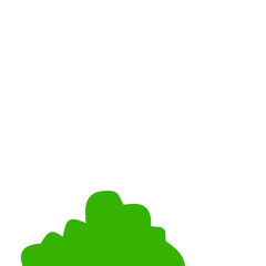 Obraz premium Green Bush Illustration