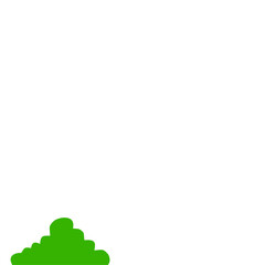 Fototapeta premium Green Bush Illustration