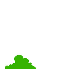 Fototapeta premium Green Bush Illustration