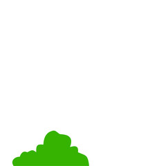 Fototapeta premium Green Bush Illustration