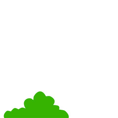 Fototapeta premium Green Bush Illustration