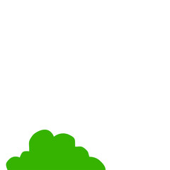 Fototapeta premium Green Bush Illustration