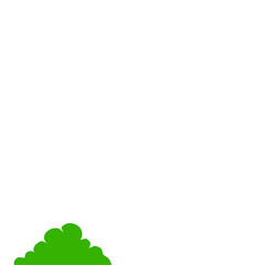 Fototapeta premium Green Bush Illustration