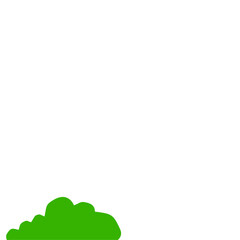 Fototapeta premium Green Bush Illustration