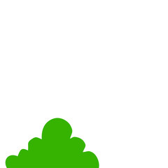 Fototapeta premium Green Bush Illustration