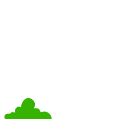Fototapeta premium Green Bush Illustration