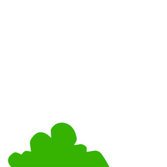 Obraz premium Green Bush Illustration