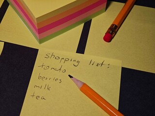 Make a shopping list for the store
