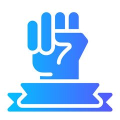 independence day hand gesture icon