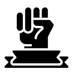 independence day hand gesture icon