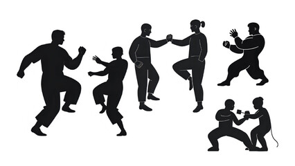 vector silhouettes of people