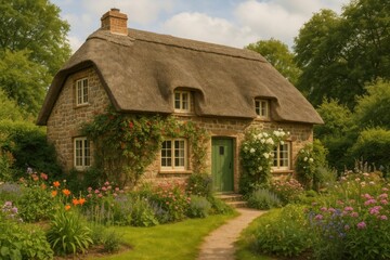 Charming cottage with lush garden