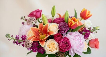Obraz premium Vibrant Spring Floral Arrangement