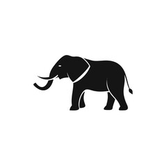 Obraz premium elephant silhouette vector