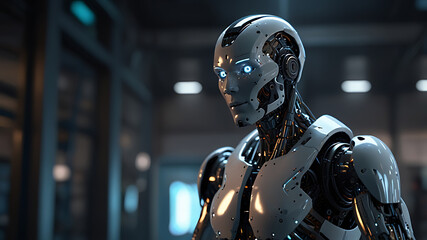 Naklejka premium Futuristic Data Flow BackgroundAbstract Technology Circuit WallpaperCyber Network Background for Presentations