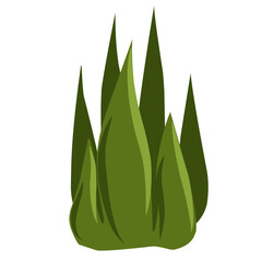 Green grass isolated,grass illustration,minimalist grass vector,hand drawn leaves, flat meadow illustration