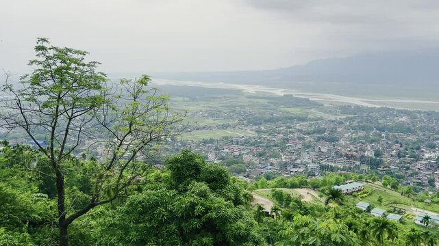 Scenic view of Paro town Bhutan