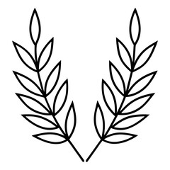 laurel wreath vector