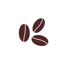 coffee beans isolated on white