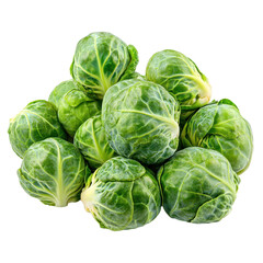 Brussels Sprouts isolated on transparent background
