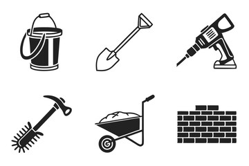 Obraz premium set of gardening tools