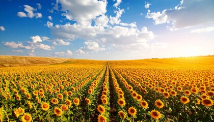 Obraz premium field of sunflowers