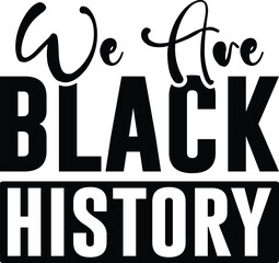 we are black history svg