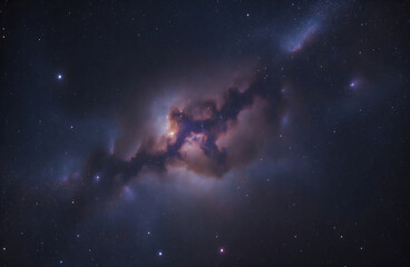 Obraz premium Surreal Galaxy Sky with Cosmic Dust and Nebula