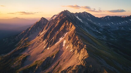 sunset in the mountains
