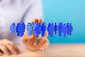 Stock photo depicting teamwork, collaboration, and diverse workforce. Ideal for business and HR.