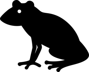 Black bear vector silhouette illustration isolated wild animal icon