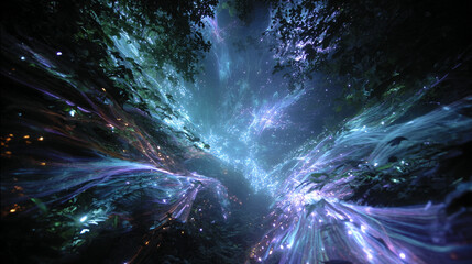 意識の森を彷徨う｜キノコと古代遺跡が共鳴するサイケデリック神話世界 高画質