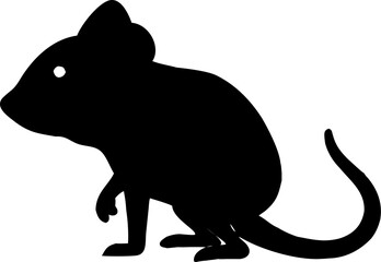 Cute black cat animal cartoon character vector illustration